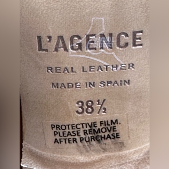 NWOB L’AGENCE Jeanne II Pointed Toe Bootie in Luggage Brown, Size 38.5 - Picture 7 of 14